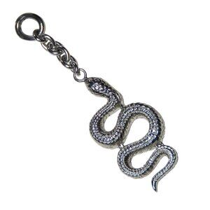 Inox Men's Polished Stainless Steel Snake with Chain Pendant